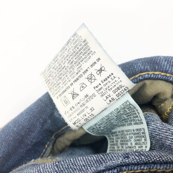 Diesel Liv Embroidered Tall Slim Straight Jeans 27 - Picture 8 of 8